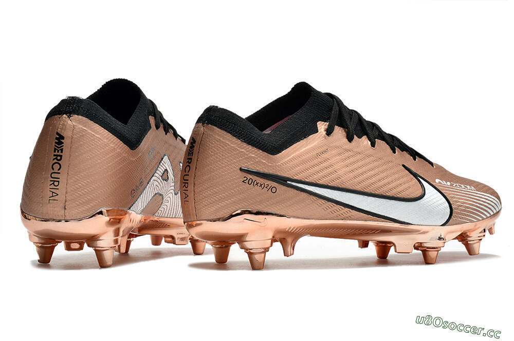 Men's Nike Zoom Mercurial Vapor 15 Elite SG Soft Ground Low-Tops Football Boots - Gold/White 6