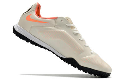 Men's Nike Tiempo Legend 9 Pro TF Artificial Turf Low-Tops Football Shoes - White/Yellow