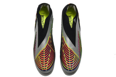 Unisex Adidas Predator FIFA World Cup Qatar 2022 Edge+ FG Firm Ground High-Tops Football Boots - Silver/Black