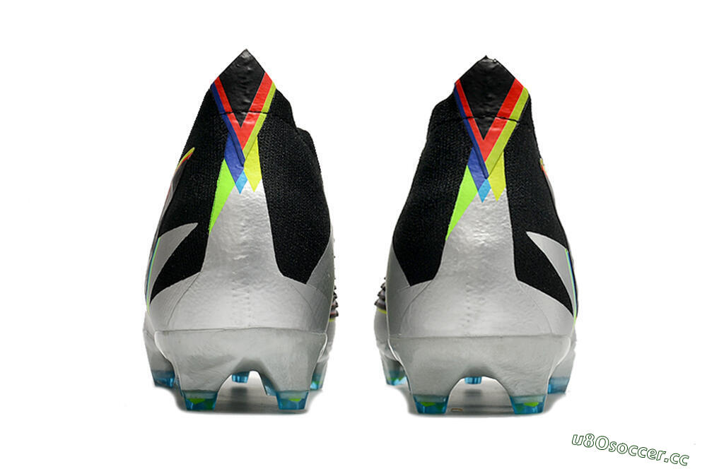 Unisex Adidas Predator FIFA World Cup Qatar 2022 Edge+ FG Firm Ground High-Tops Football Boots - Silver/Black 5