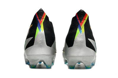 Unisex Adidas Predator FIFA World Cup Qatar 2022 Edge+ FG Firm Ground High-Tops Football Boots - Silver/Black