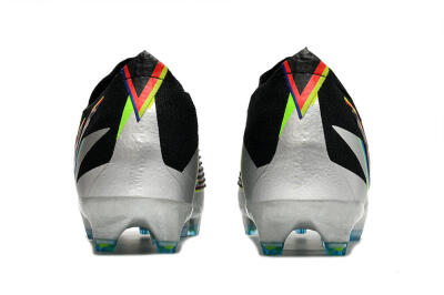 Men's Adidas Predator FIFA World Cup Qatar 2022 Edge+ FG Firm Ground Low-Tops Football Boots - Silver/Black
