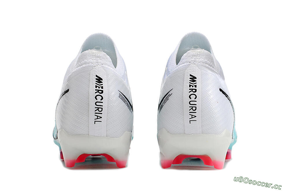 Unisex Nike Air Zoom Mercurial Vapor 15 Elite FG Firm Ground Low-Tops Football Boots - White/Blue/Pink 6