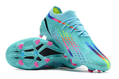 Men's Adidas x Speedportal.1 2022 World Cup Boots FG Firm Ground Low-Tops Football Boots - Blue/Green/Red
