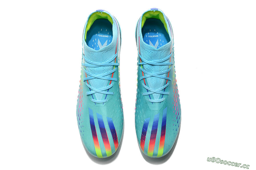 Men's Adidas x Speedportal.1 2022 World Cup Boots FG Firm Ground Low-Tops Football Boots - Blue/Green/Red 5