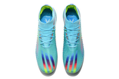 Men's Adidas x Speedportal.1 2022 World Cup Boots FG Firm Ground Low-Tops Football Boots - Blue/Green/Red
