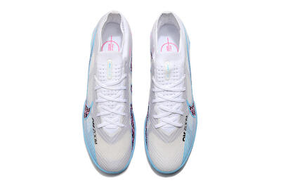 Unisex Nike Mercurial Vapor 15 Elite TF Artificial Turf Low-Tops Football Shoes - White/Blue/Pink