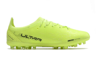 Men's Puma Ultra Ultimate MG Multi Ground Low-Tops Football Boots - Green/Blue/Black