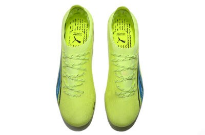Men's Puma Ultra Ultimate MG Multi Ground Low-Tops Football Boots - Green/Blue/Black
