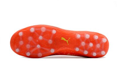Men's Puma Ultra Ultimate MG Multi Ground Low-Tops Football Boots - Red/Yellow