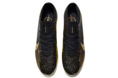 Unisex Nike Air Zoom Mercurial Vapor 15 Elite FG Firm Ground Low-Tops Football Boots - Black/Gold
