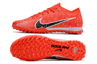 Men's Nike Air Zoom Mercurial Vapor 15 Elidte TF Artificial Turf Low-Tops Football Shoes - Red/Black/White