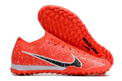 Men's Nike Air Zoom Mercurial Vapor 15 Elidte TF Artificial Turf Low-Tops Football Shoes - Red/Black/White