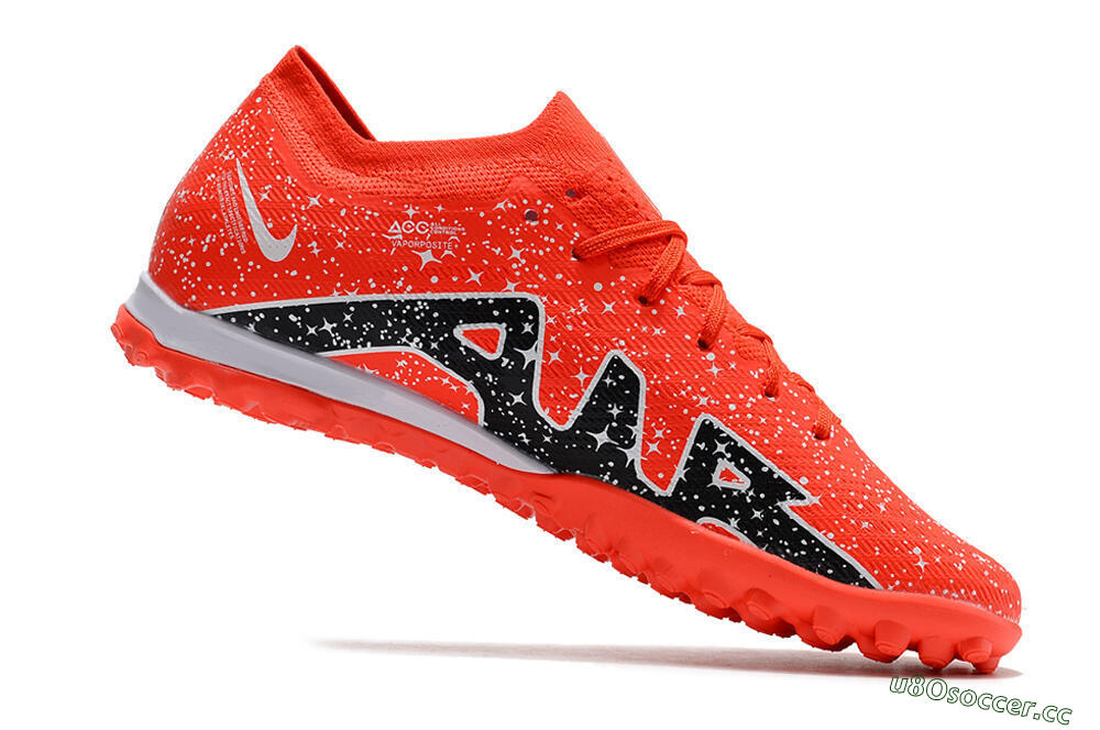 Men's Nike Air Zoom Mercurial Vapor 15 Elidte TF Artificial Turf Low-Tops Football Shoes - Red/Black/White 4