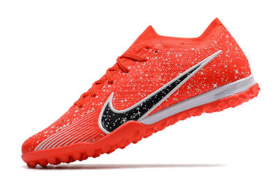 Men's Nike Air Zoom Mercurial Vapor 15 Elidte TF Artificial Turf Low-Tops Football Shoes - Red/Black/White