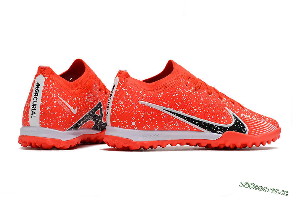 Men's Nike Air Zoom Mercurial Vapor 15 Elidte TF Artificial Turf Low-Tops Football Shoes - Red/Black/White 6
