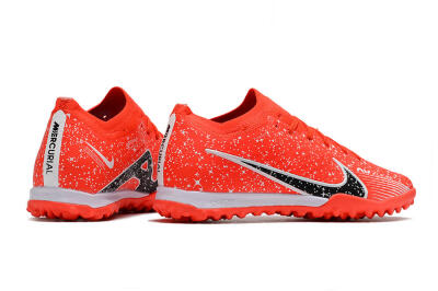 Men's Nike Air Zoom Mercurial Vapor 15 Elidte TF Artificial Turf Low-Tops Football Shoes - Red/Black/White