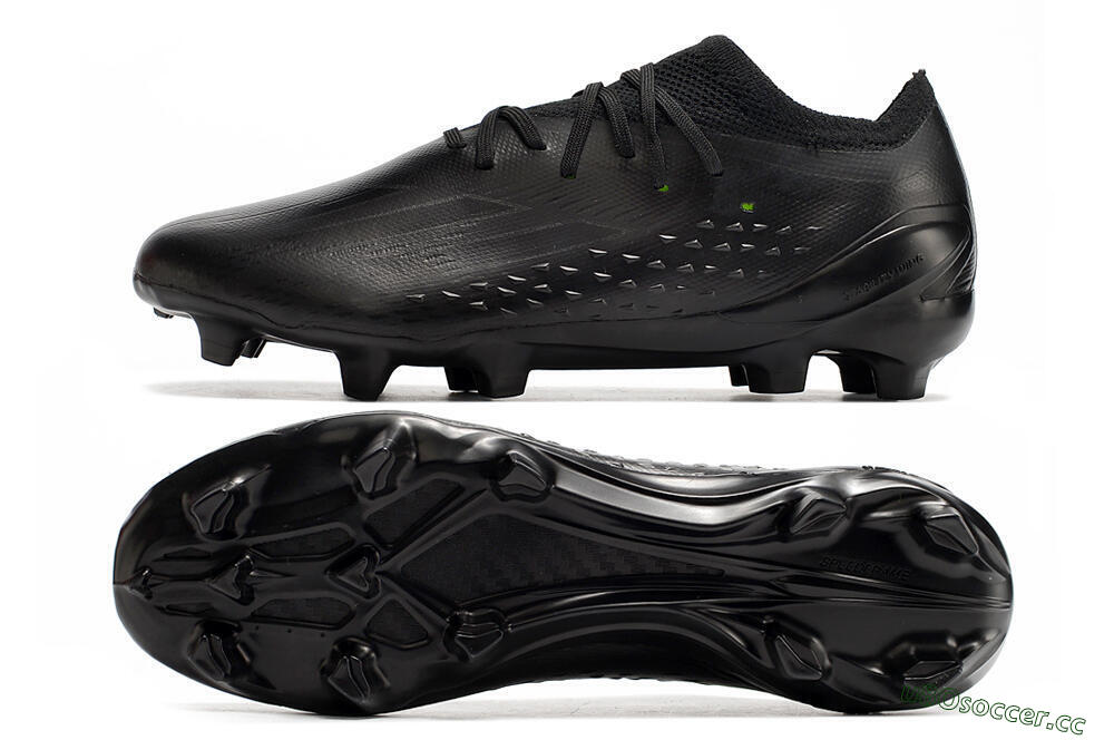 Men's Adidas X Speedportal .1 2022 World Cup Boots FG Firm Ground Low-Tops Football Boots - Black/Black 1