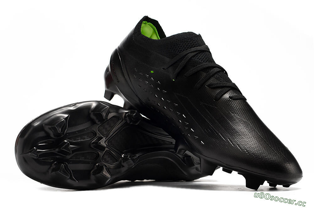 Men's Adidas X Speedportal .1 2022 World Cup Boots FG Firm Ground Low-Tops Football Boots - Black/Black 3