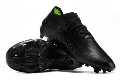 Men's Adidas X Speedportal .1 2022 World Cup Boots FG Firm Ground Low-Tops Football Boots - Black/Black