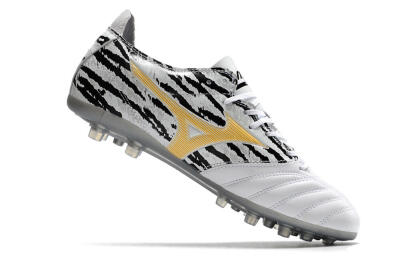 Men's Mizuno Morelia Neo AG Artificial Grass Low-Tops Football Boots - White/Black