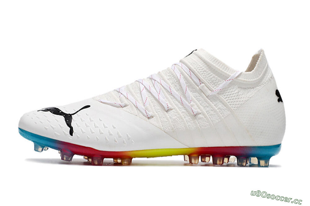 Men's Puma Future Z 1.3 Instinct MG Multi Ground Low-Tops Football Boots - White/Black 0