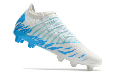 Unisex Puma Future Z 1.3 FG Firm Ground Low-Tops Football Boots - White/Blue