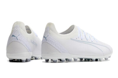 Men's Puma Ultra Ultimate MG Multi Ground Low-Tops Football Boots - White/White