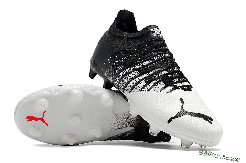 Unisex Puma Future Z 1.3 FG Firm Ground Low-Tops Football Boots - White/Black 4