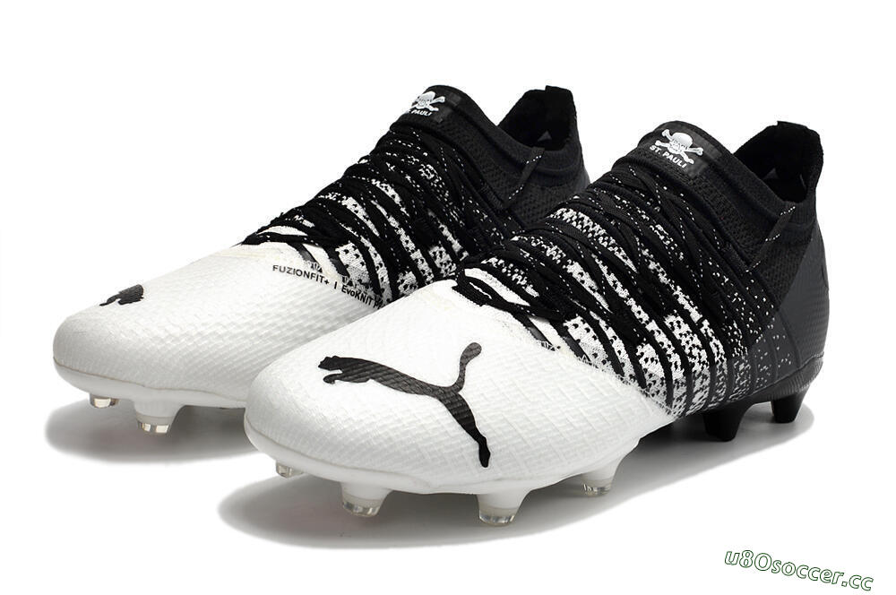 Unisex Puma Future Z 1.3 FG Firm Ground Low-Tops Football Boots - White/Black 5