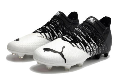 Unisex Puma Future Z 1.3 FG Firm Ground Low-Tops Football Boots - White/Black