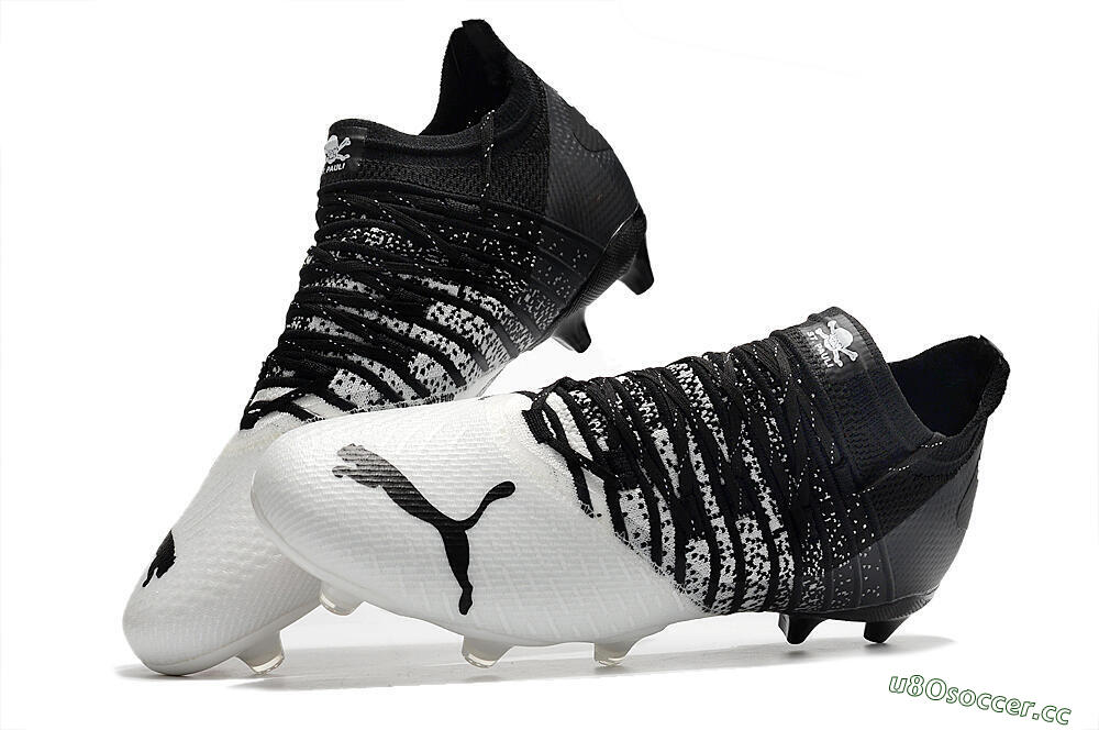 Unisex Puma Future Z 1.3 FG Firm Ground Low-Tops Football Boots - White/Black 6