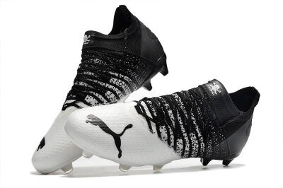 Unisex Puma Future Z 1.3 FG Firm Ground Low-Tops Football Boots - White/Black