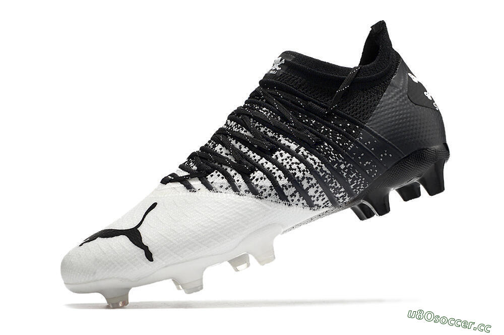 Unisex Puma Future Z 1.3 FG Firm Ground Low-Tops Football Boots - White/Black 8