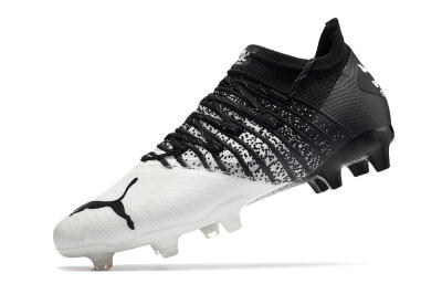 Unisex Puma Future Z 1.3 FG Firm Ground Low-Tops Football Boots - White/Black