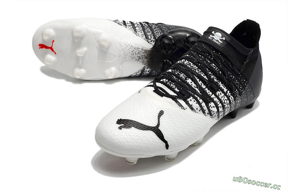 Unisex Puma Future Z 1.3 FG Firm Ground Low-Tops Football Boots - White/Black 3