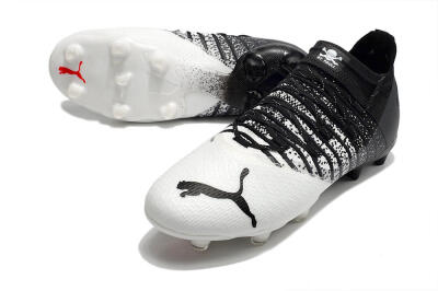 Unisex Puma Future Z 1.3 FG Firm Ground Low-Tops Football Boots - White/Black