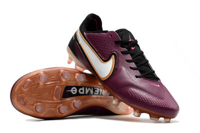 Men's Nike Tiempo Legend 9 Elite FG Firm Ground Low-Tops Football Boots - Red/Black/White