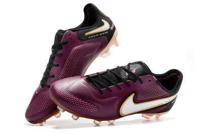 Men's Nike Tiempo Legend 9 Elite FG Firm Ground Low-Tops Football Boots - Red/Black/White