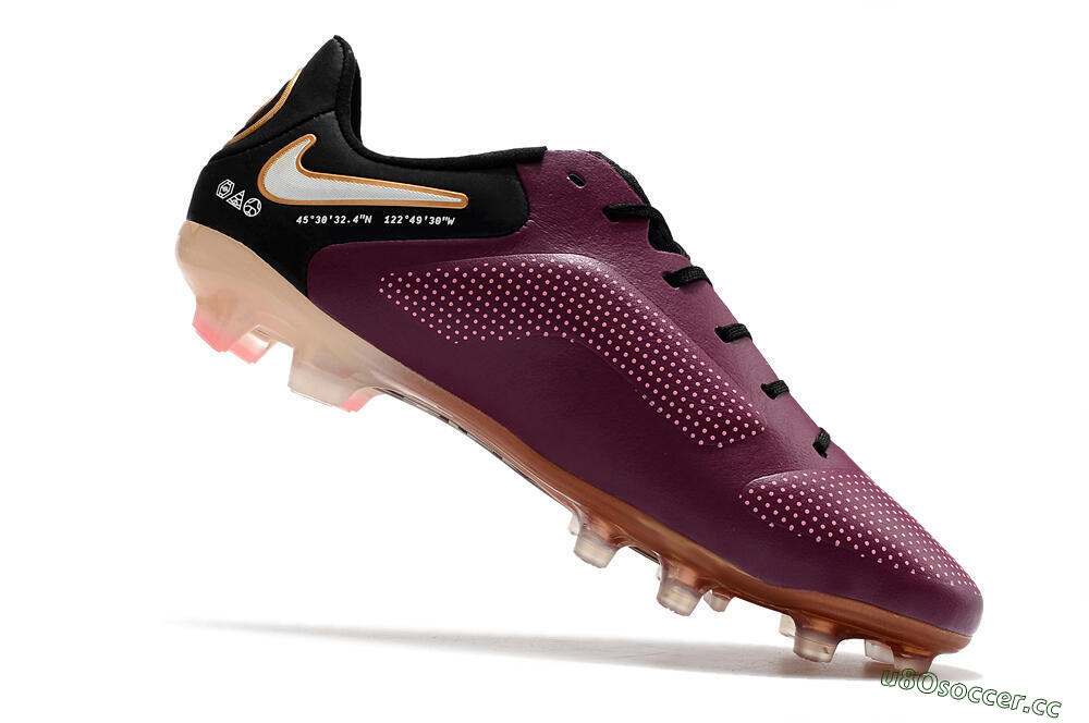 Men's Nike Tiempo Legend 9 Elite FG Firm Ground Low-Tops Football Boots - Red/Black/White 7