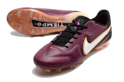 Men's Nike Tiempo Legend 9 Elite FG Firm Ground Low-Tops Football Boots - Red/Black/White
