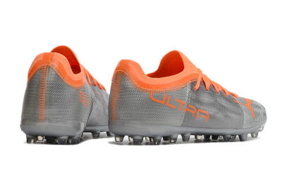 Men's Puma Ultra 1.4 MG Multi Ground Low-Tops Football Boots - Silver/Orange