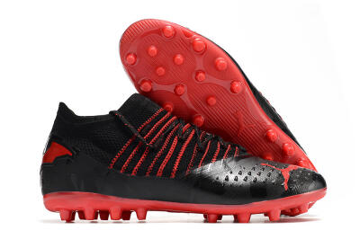 Men's Puma Future Z 1.3 MG Multi Ground Low-Tops Football Boots - Black/Red