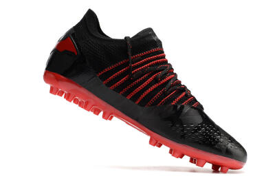 Men's Puma Future Z 1.3 MG Multi Ground Low-Tops Football Boots - Black/Red