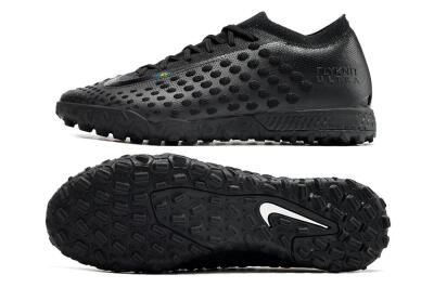 Men's Nike Phantom Ultra Venom TF Artificial Turf Low-Tops Football Shoes - Black/White