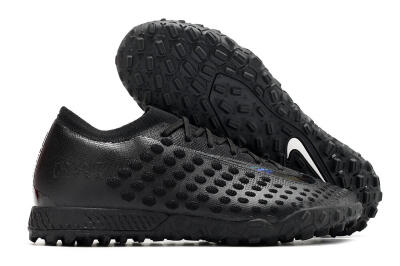 Men's Nike Phantom Ultra Venom TF Artificial Turf Low-Tops Football Shoes - Black/White