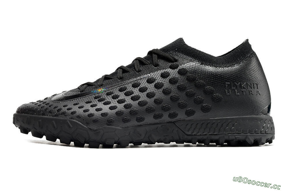 Men's Nike Phantom Ultra Venom TF Artificial Turf Low-Tops Football Shoes - Black/White 0
