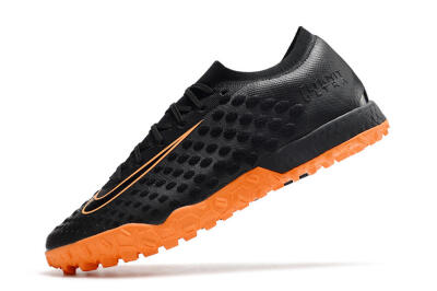 Men's Nike Phantom Ultra Venom TF Artificial Turf Low-Tops Football Shoes - Black/Orange