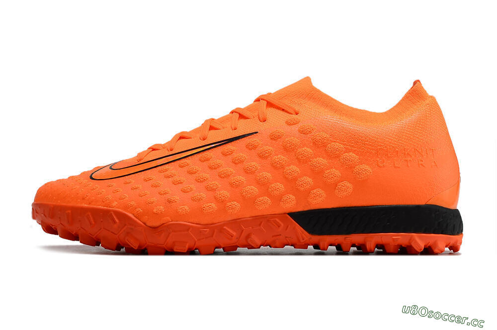 Men's Nike Phantom Ultra Venom TF Artificial Turf Low-Tops Football Shoes - Orange/Black 0