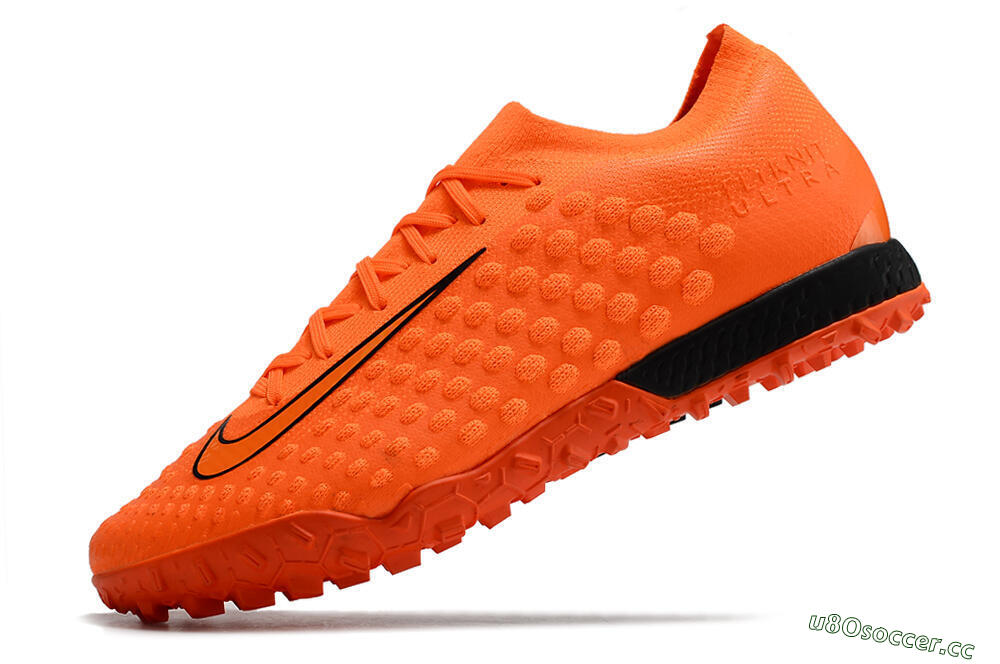 Men's Nike Phantom Ultra Venom TF Artificial Turf Low-Tops Football Shoes - Orange/Black 5